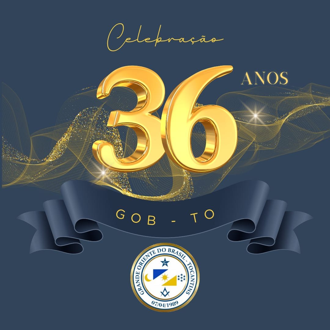 07 de Abril de 2025 o GOB-TO completa 36 anos