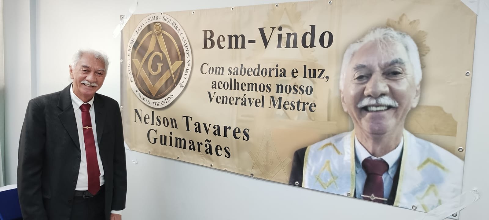 A.R.L.S. Siqueira Campos nº 4813 Recebe o Venerável Mestre Nelson Tavares Guimarães com Homenagem Especial