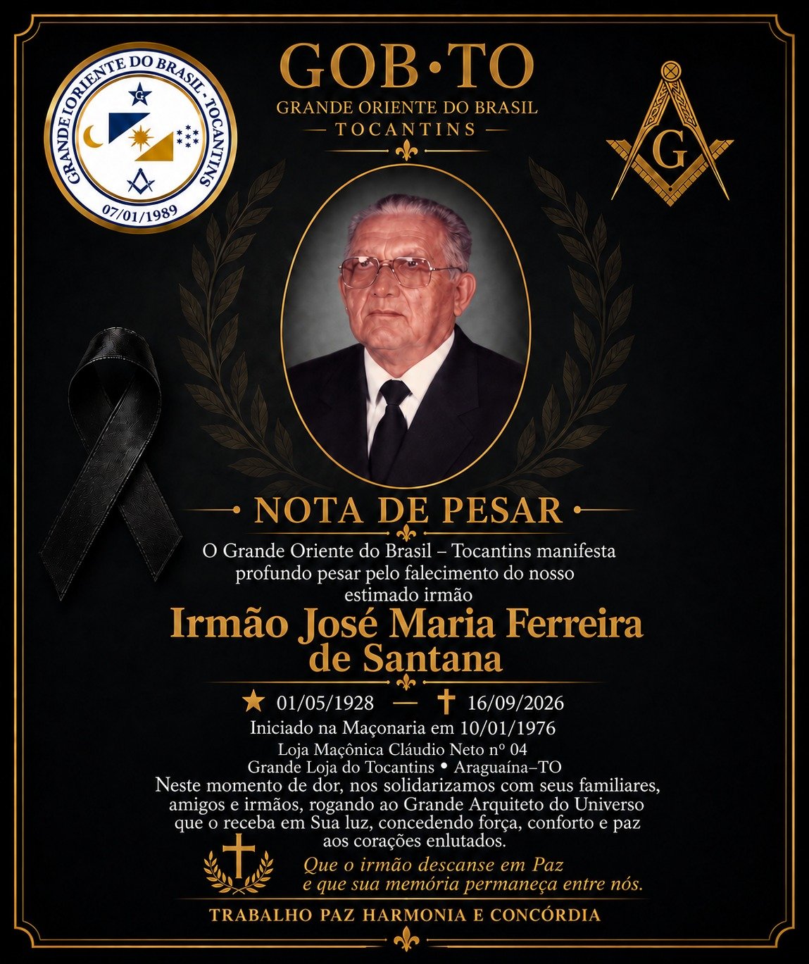 NOTA DE PESAR