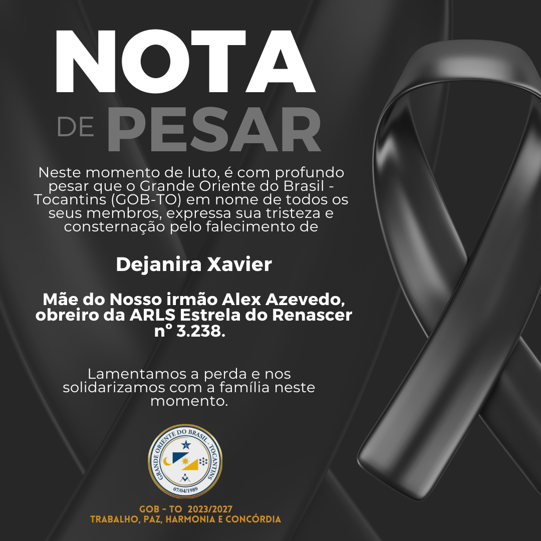 NOTA DE PESAR