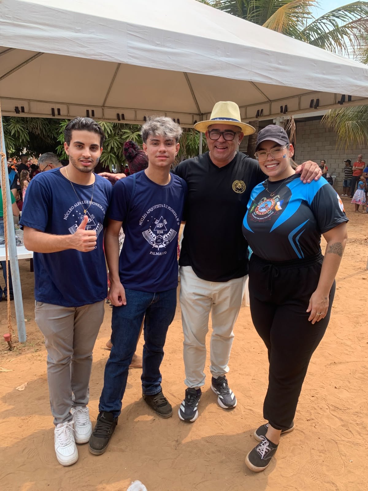 APJ Luz Pioneira participa de comemoração do Dia das Crianças promovida pelo Moto Club Bodes do Asfalto, com a presença do Grão-Mestre Estadual do GOB-TO