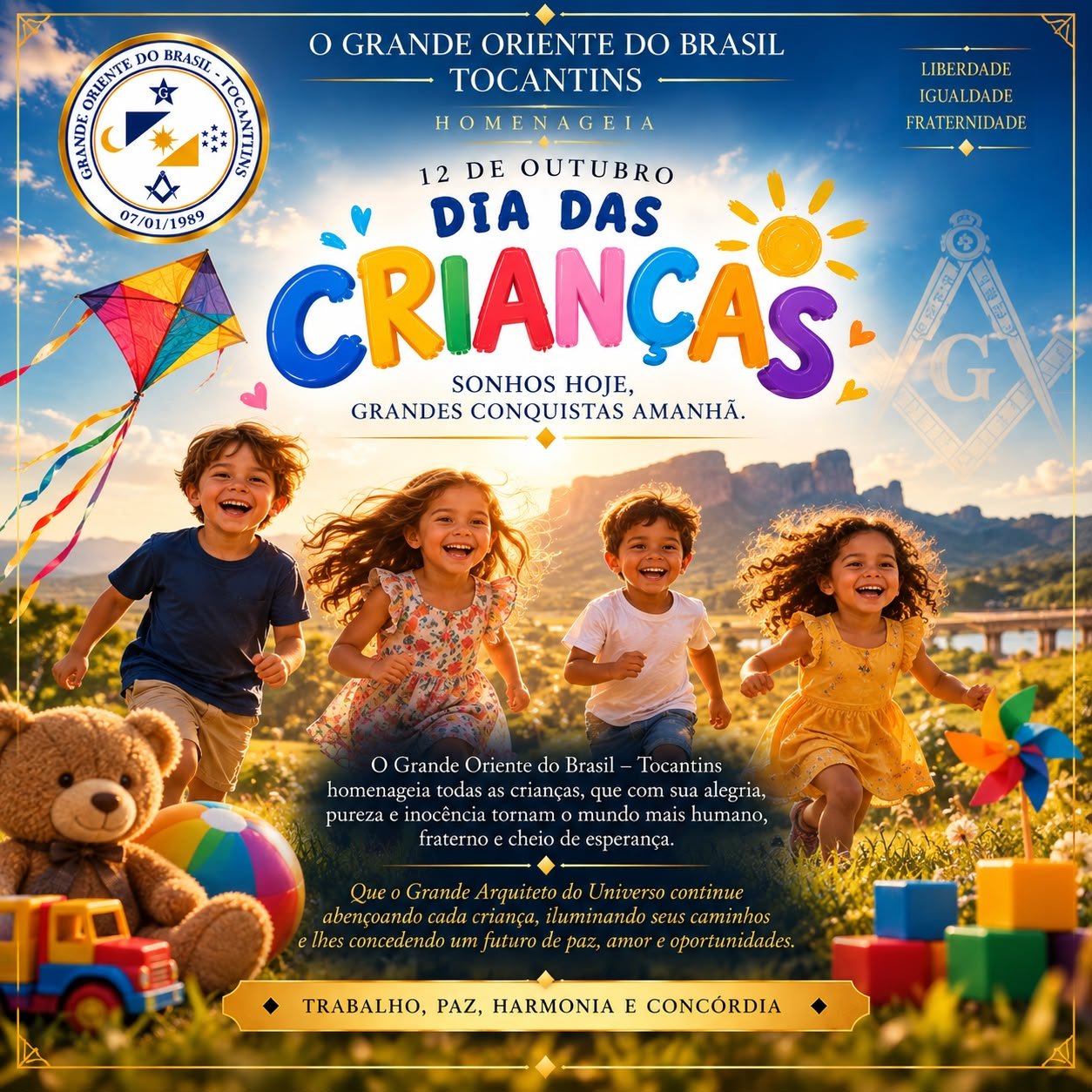 Parabéns a todas as crianças