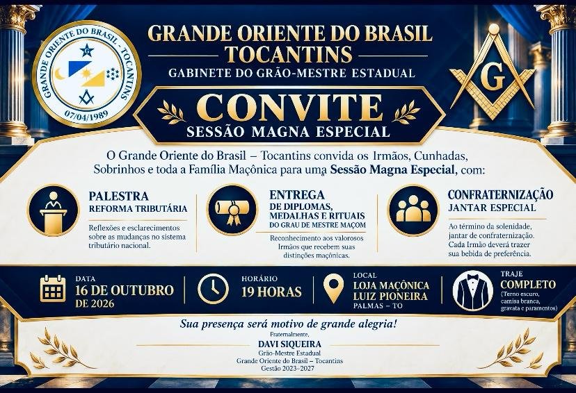 ATENÇÃO, FAMÍLIA MAÇÔNICA!