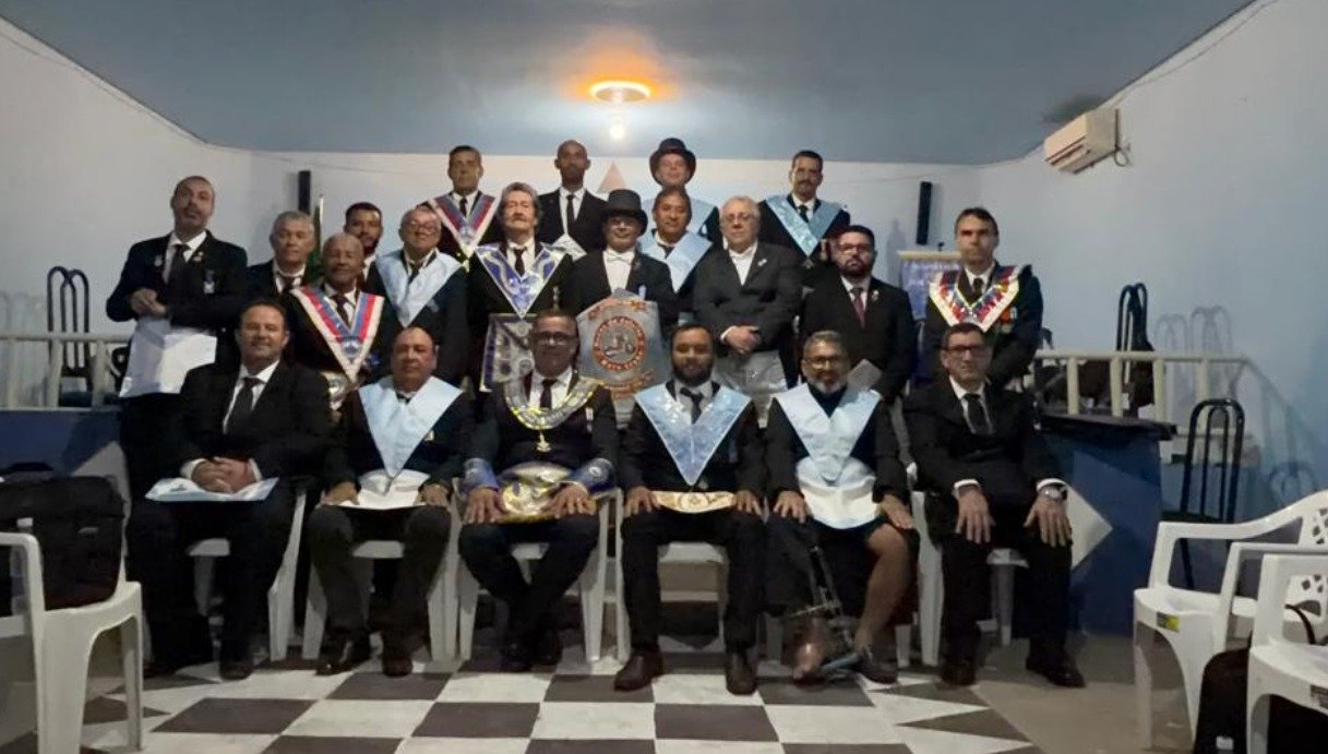 Sessão de Instalação e Posse do Irmão Jones Leal Santos, que assumiu o cargo de Venerável Mestre da Loja Maçônica Loja Real Segredo.