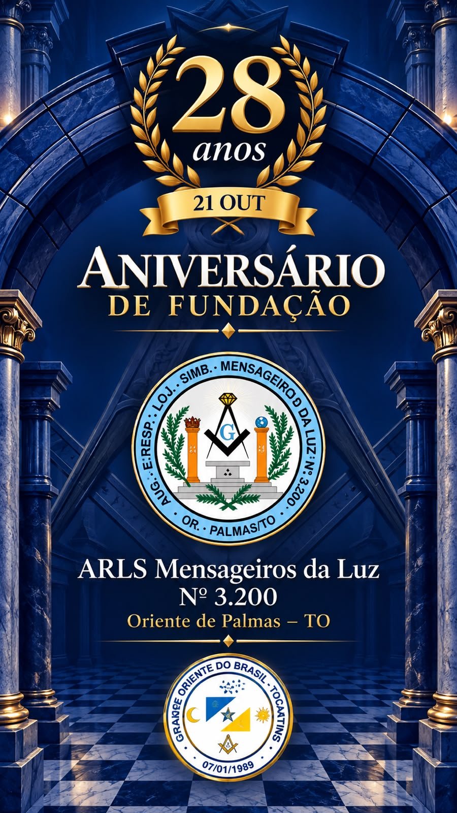 Aniversário da ARLS Mensageiros da Luz