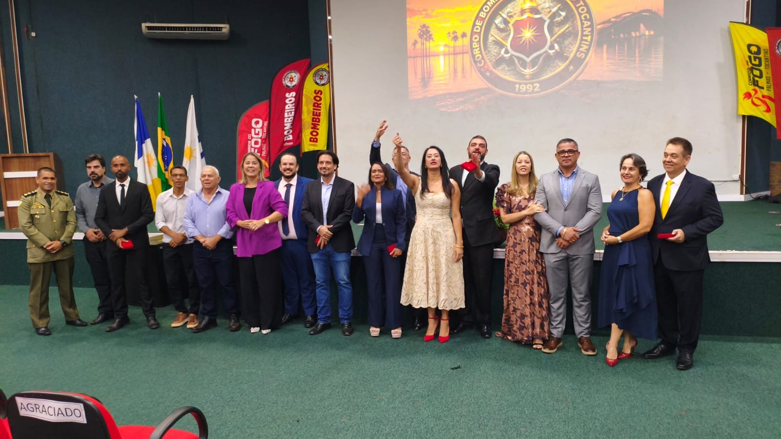 Davi Siqueira (Grão Mestre Estadual Adjunto ) é agraciado com a Medalha Dom Pedro II do Corpo de Bombeiros Militar